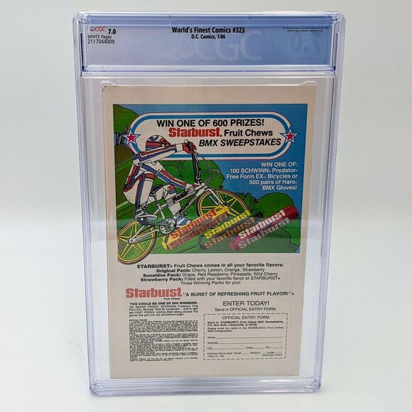 World's Finest Comics (Vol 1) #323 - CGC 7.0 (DC, 1986) - Final Issue - Picture 2 of 2